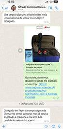Máquina ladrilhadora com 2 Baterias incluídas
