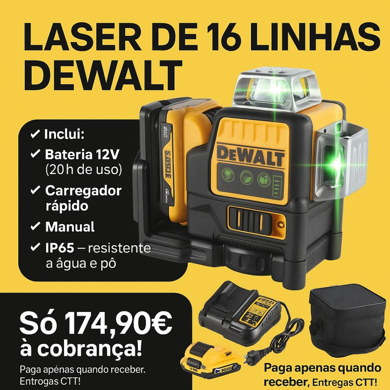 Laser 16 Linhas Dewalt 12v