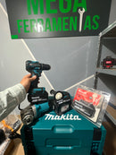 Kit 2 em 1,rebarbadora 125mm+aparafusadora Makita 3 baterias 6ah 18v +carregador brushless original com fatura✅Oferta Mala Makita🎁