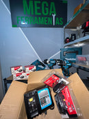 Conjunto 2 Baterias Makita 6ah 18v+Carregador rápido Makita LXT 14,4 - 18V Lítio-ion Makita DC18RC Digital