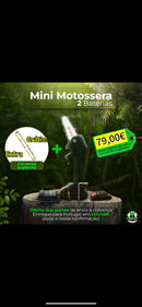 Mini Motoserra 2 baterias incluidas mais corrente suplente