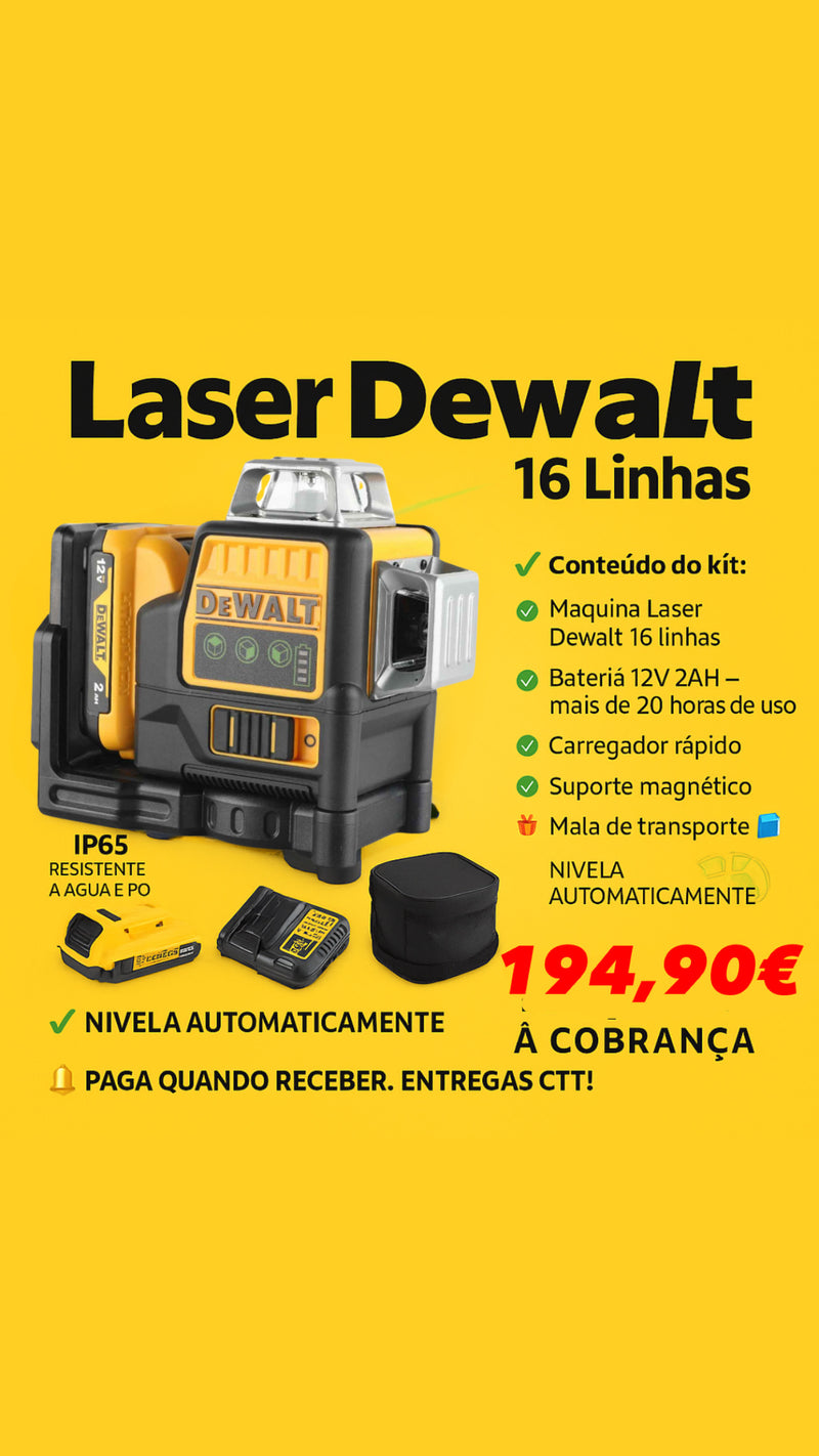 Laser 16 Linhas Dewalt 12v